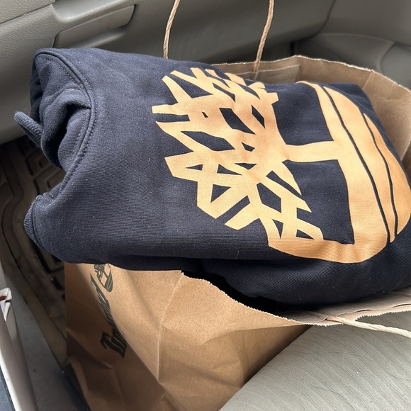 Timberland Sweat suit - sweatshirt and pants Men’s Large Black, Wheat,NWOT - Picture 2 of 4